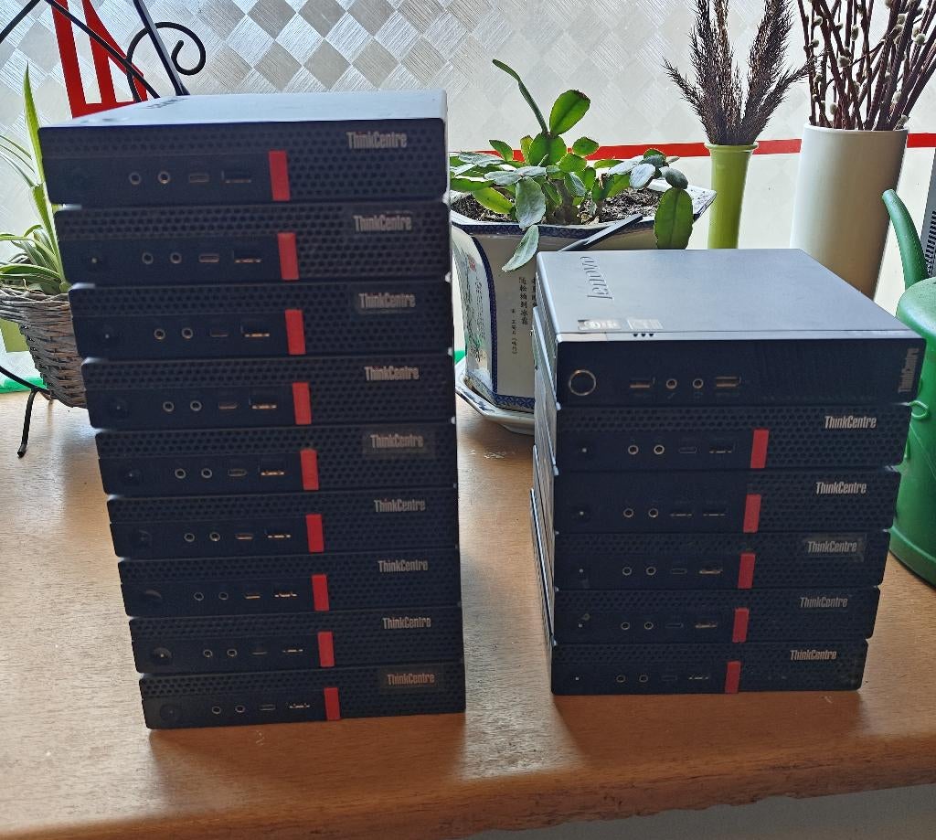 Lot Lenovo ThinkCentre Tiny's Mini-PC (Zonder Opslag), Computers en Software, 256 GB, 8 GB, Ophalen of Verzenden, Zo goed als nieuw