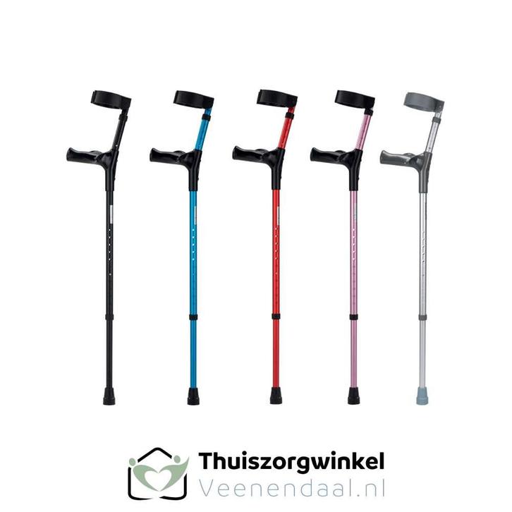 Elleboogkrukken  - Diverse kleuren, Diversen, Loopkrukken, Nieuw, In hoogte verstelbaar, Ophalen of Verzenden