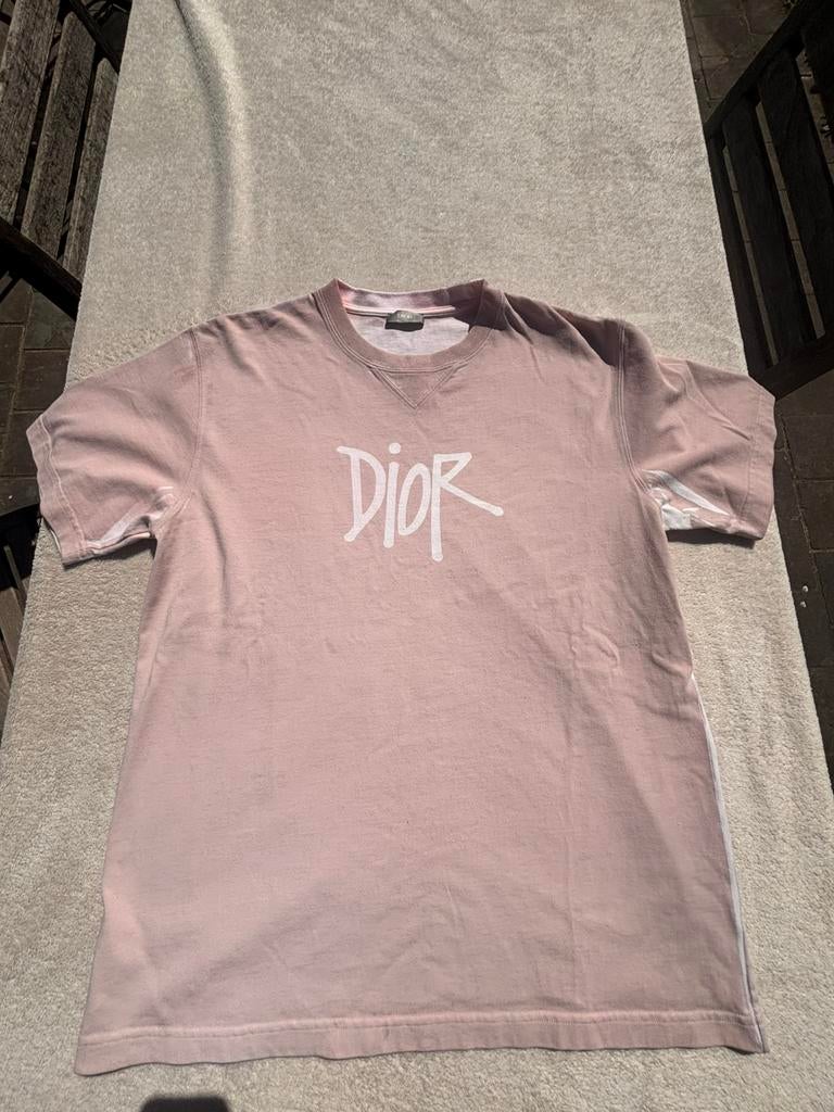 T-shirt van Dior x Stussy, Kleding | Heren, T-shirts, Ophalen of Verzenden, Zo goed als nieuw