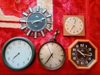 5 wandklokken junghans krups lorenz etc.. alles werkend, Ophalen of Verzenden