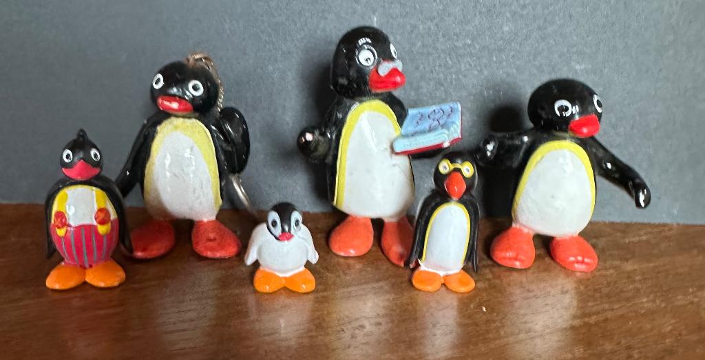 vintage 7 pinqu figuren, Ophalen of Verzenden, Overige figuren, Gebruikt, Beeldje of Figuurtje