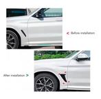 BMW Stickers zijdelingse ventilatieopeningen Glanszwart, Enlèvement