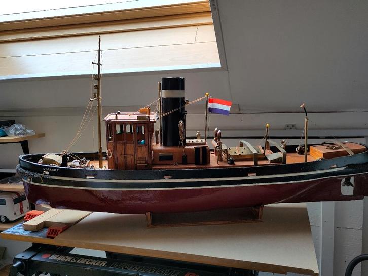 Statische modelboot., Hobby en Vrije tijd, Modelbouw | Boten en Schepen, Gebruikt, Ophalen