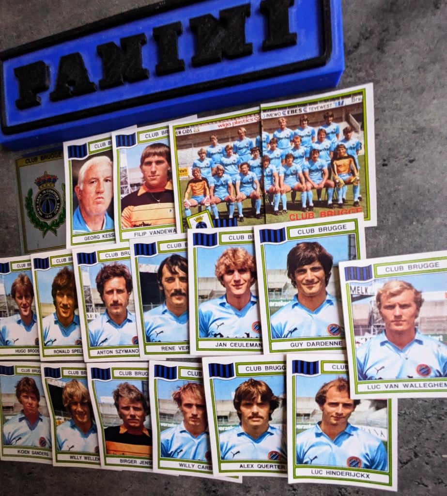 PANINI FOOTBALL 84 CLUB BRUGGE 18 STICKERS 1984 voetbal, Verzenden, Nieuw