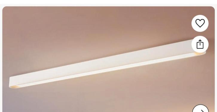 2 witte plafondlampen, Huis en Inrichting, Lampen | Plafondlampen, Nieuw, Ophalen