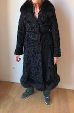 Echte pelsen Astracan lange jas, Enlèvement, Porté, Taille 38/40 (M), Noir
