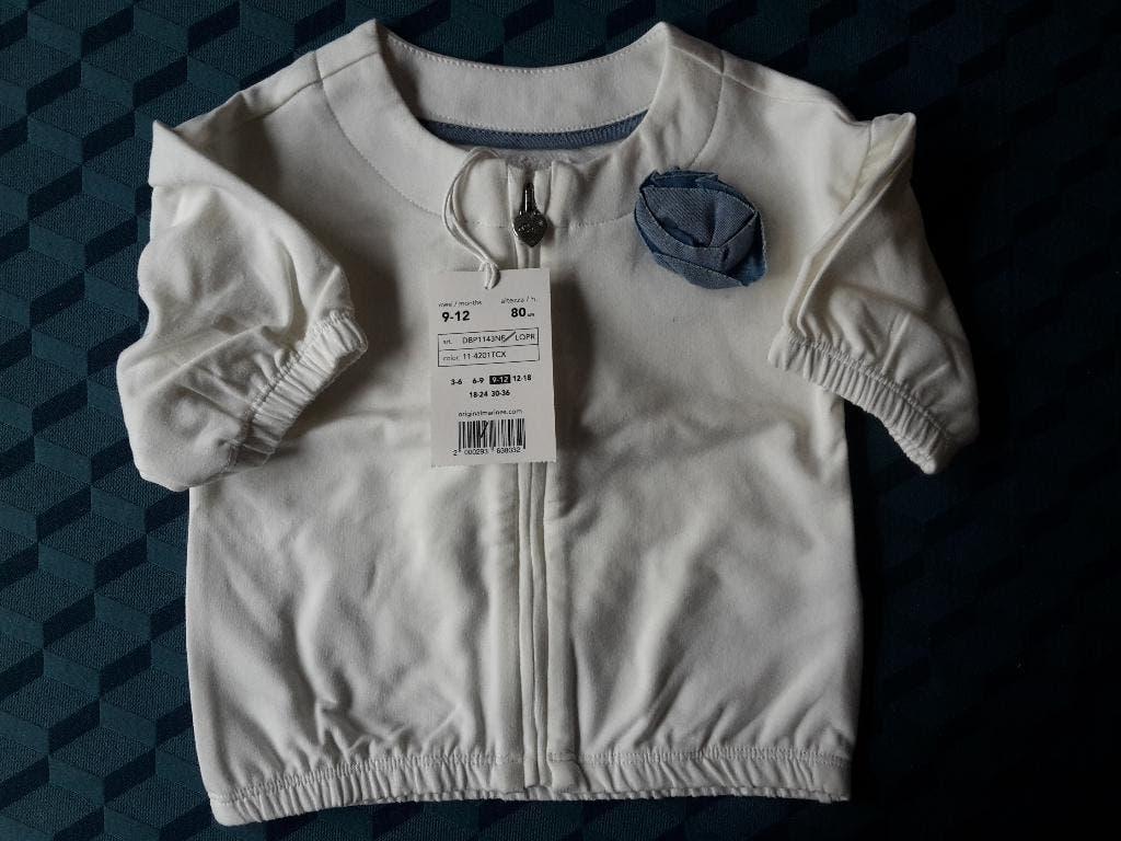 Mooi nieuw T-shirtje met rits, van Original Marines, maat 80, Meisje, Nieuw, Ophalen of Verzenden, Original Marines