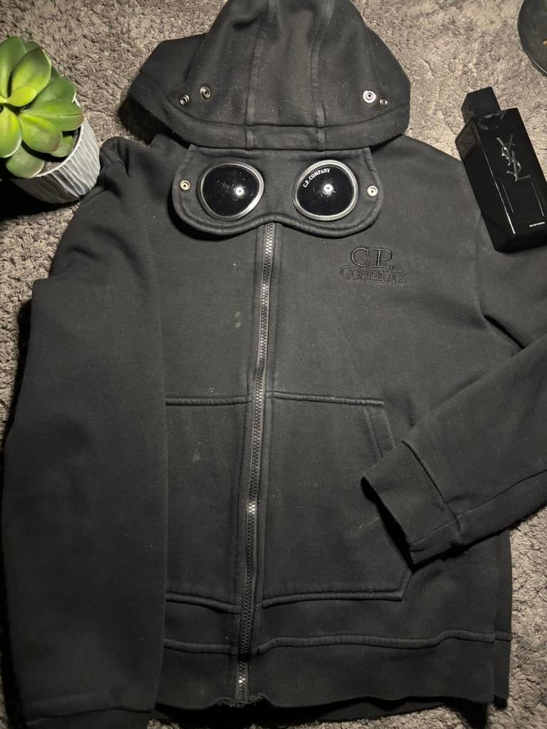 Pull zipper CP COMPAGNY, Envoi, Porté, Taille 46 (S) ou plus petite, Noir