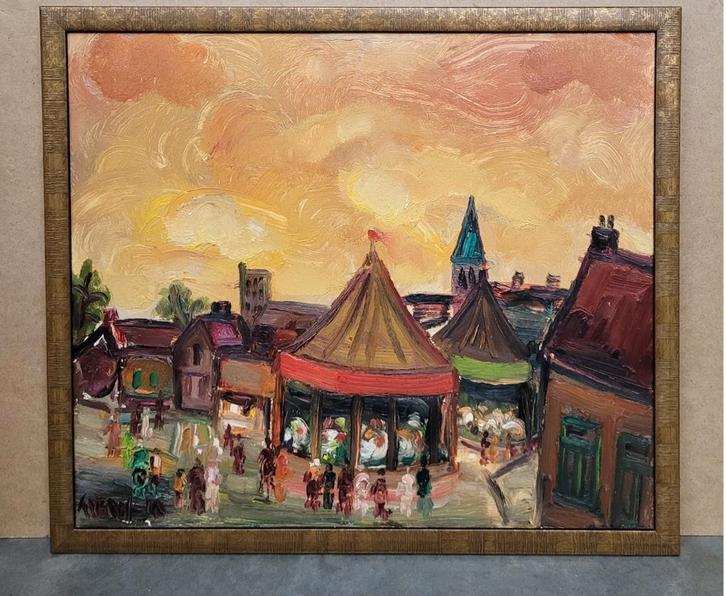 Alfons VERMEIR, Kermis, Antiquités & Art, Art | Peinture | Classique, Enlèvement ou Envoi