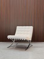Knoll Barcelona Chair - Wit leder - Relax, Enlèvement ou Envoi