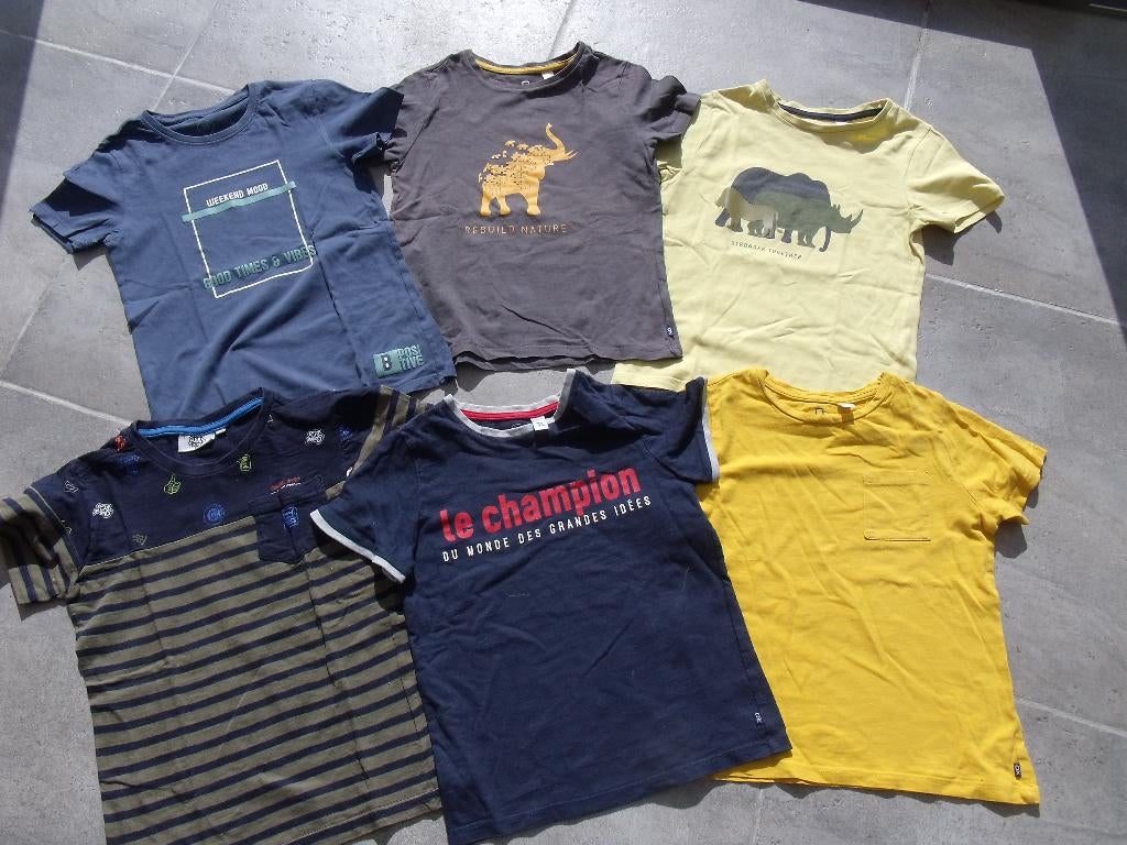 lot T-shirts garçon 6 ans = 116 - 1€ /P ou le lot 5€, Enfants & Bébés, Enlèvement, Utilisé, Taille 116