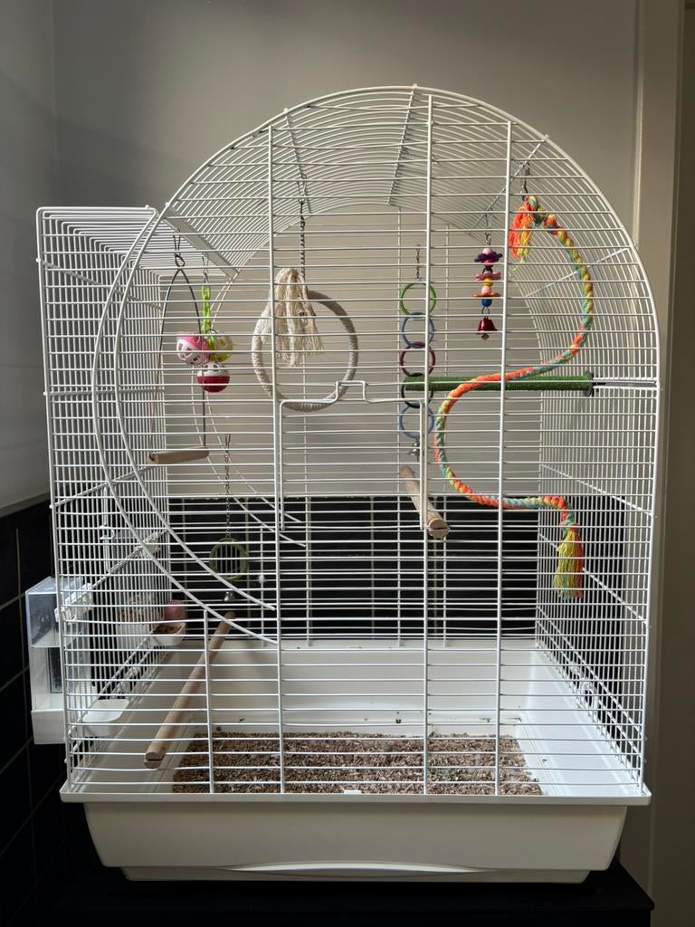 Vogelkooi parkiet, Animaux & Accessoires, Oiseaux | Cages & Volières, Enlèvement, Comme neuf, Métal, Cage à oiseaux