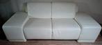 Wit lederen salon - 2 stuks-,  vandaag af te halen, Huis en Inrichting, Ophalen