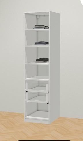 Pax kledingkast 50x58x201cm wit met deur, Huis en Inrichting, Kasten | Stellingkasten, Ophalen