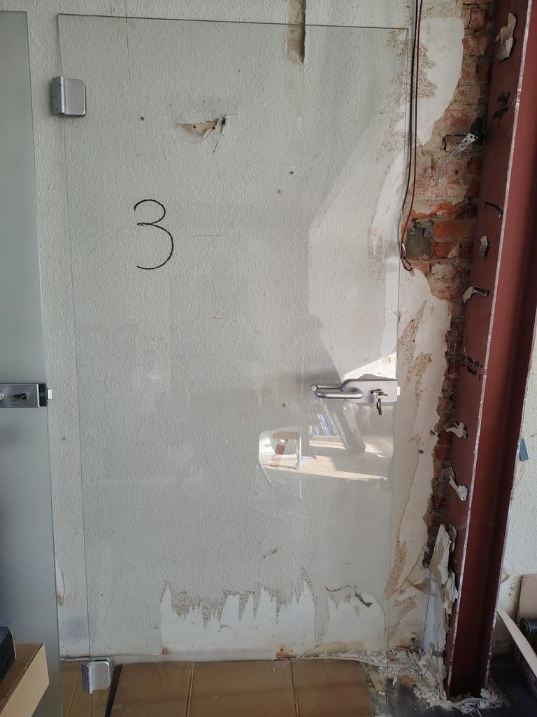 2 glazen deuren, Maison & Meubles, Armoires | Casiers, Enlèvement, Utilisé