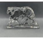 Baccarat Crystal Art Deco-sculptuur Kristal tijger Chevalier, Antiek en Kunst, Ophalen of Verzenden