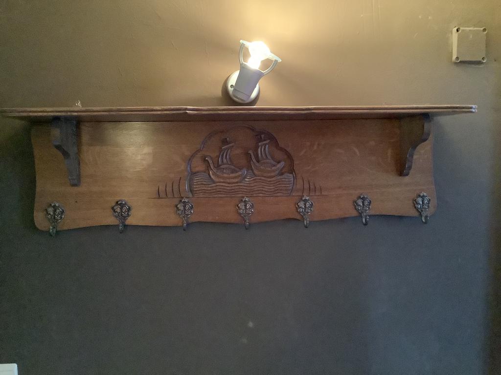 Porte-manteau entièrement en bois de chêne, Moins de 100 cm, Portemanteau mural, Enlèvement, Utilisé