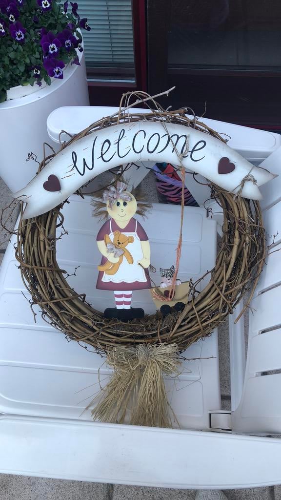 welcome krans indoor outdoor, Huis en Inrichting, Woonaccessoires | Kransen, Ophalen, Zo goed als nieuw