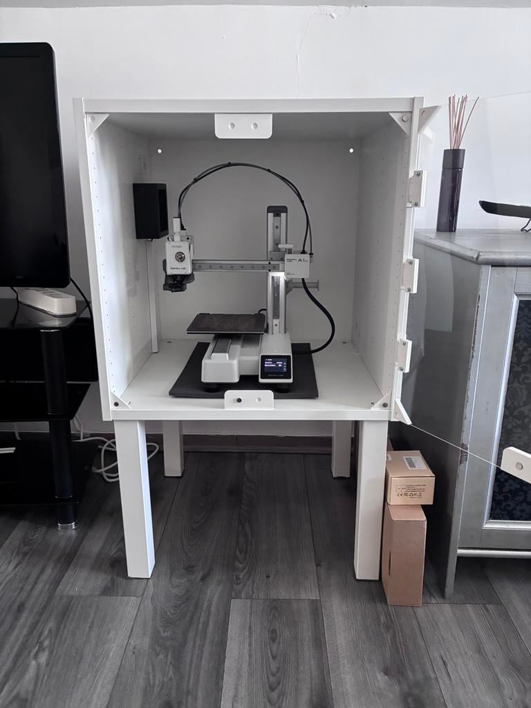 Bambu Lab A1 Mini + Full Enclosure with Fans, Computers en Software, 3D Printers, Ophalen, Gebruikt, Ingebouwde Wi-Fi, Filament