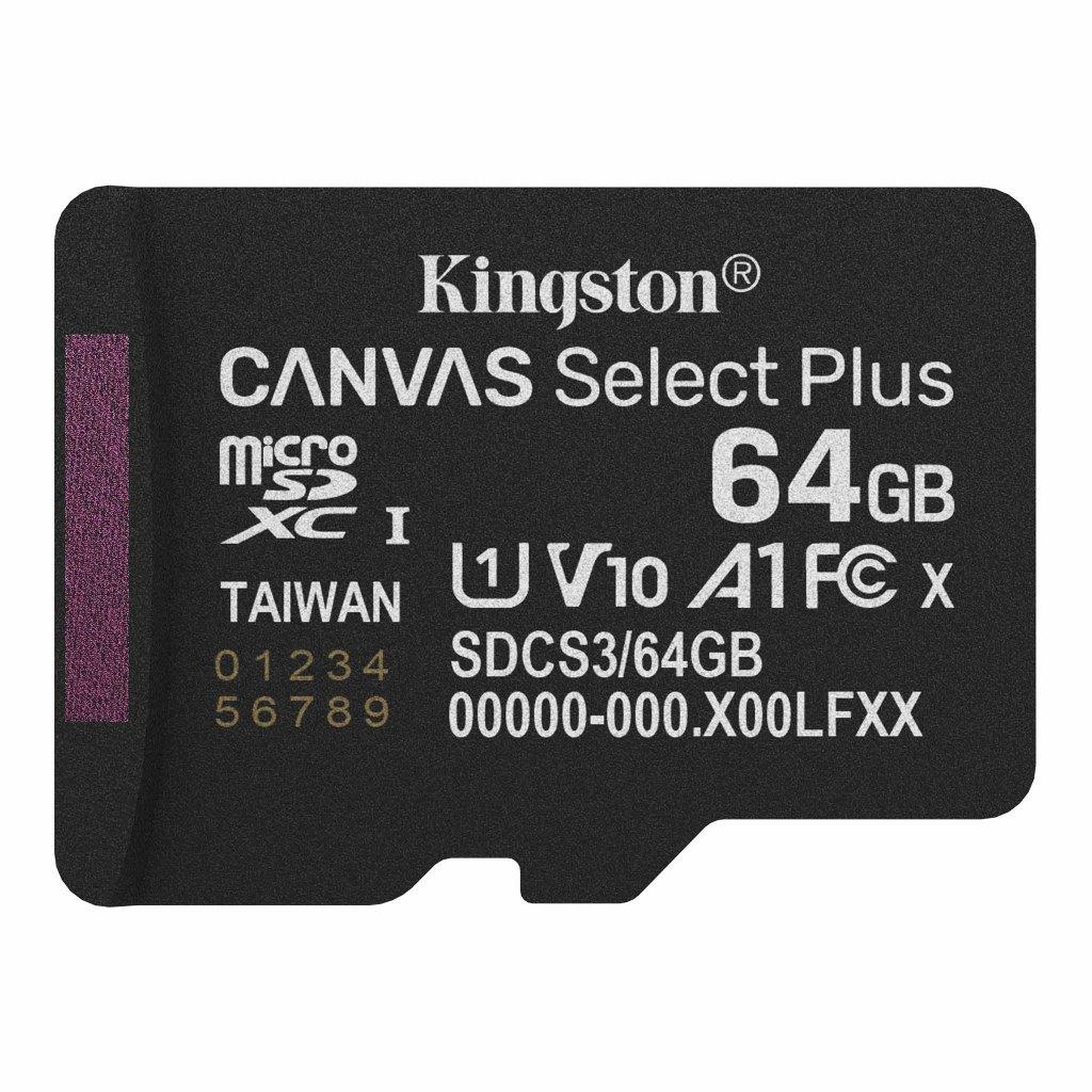 Kingston Canvas Select Plus microSD 64 Go, Neuf, Autres, MicroSD, 64 GB