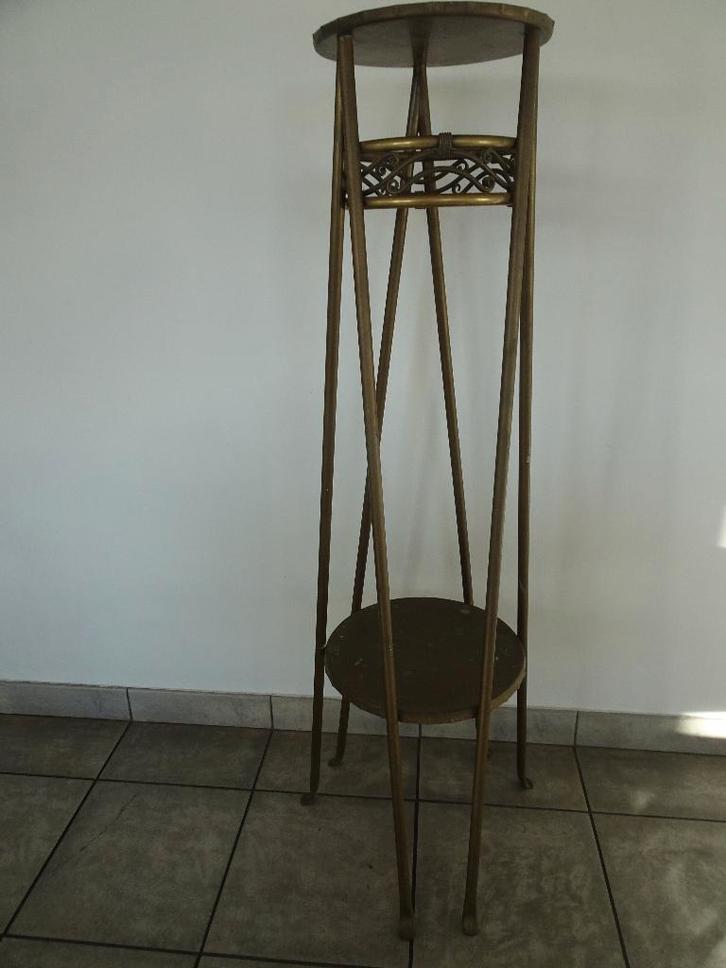 Koperen Plantenstaander, Huis en Inrichting, Woonaccessoires | Zuilen en Pilaren, Gebruikt, Ophalen of Verzenden