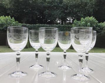 Set van 6 Kristallen Wijnglazen Cristal d'Arques  Set/6€ beschikbaar voor biedingen