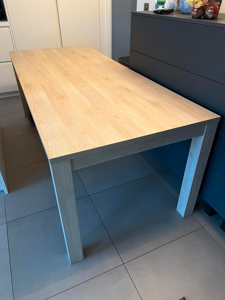 Gratis eettafel af te halen 220x90, Huis en Inrichting, Tafels | Eettafels, Gebruikt, 50 tot 100 cm, 200 cm of meer, Vijf personen of meer