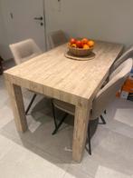 Table à manger en chêne italien, extensible 3 fois, Maison & Meubles, Tables | Tables à manger, Comme neuf, Enlèvement, 50 à 100 cm