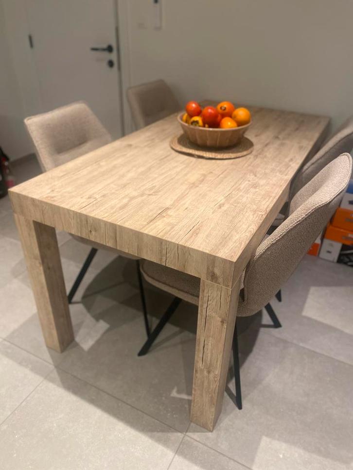 Table à manger en chêne italien, extensible 3 fois, Maison & Meubles, Tables | Tables à manger, Comme neuf, 50 à 100 cm, 200 cm ou plus