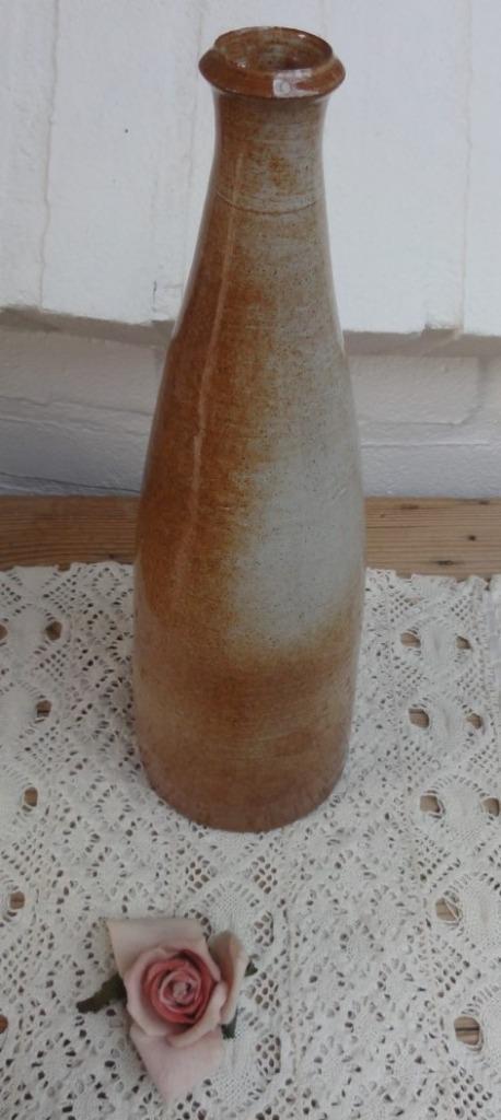 Vintage Franse hoge gemerkte gres fles, Antiek en Kunst, Curiosa en Brocante, Ophalen of Verzenden