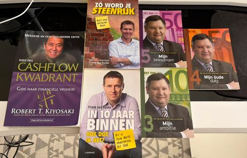 6 financiële boeken: Cashflow Kwadrant, In 10 Jaar Binnen,.., Boeken, Advies, Hulp en Training, Gelezen, Ophalen of Verzenden