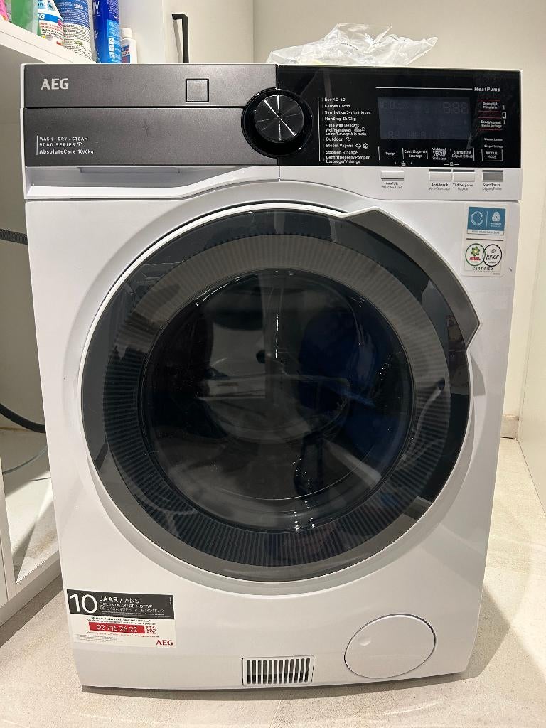 AEG Was-Droogcombinatie LWR97C068 – Zo goed als nieuw, 8 tot 10 kg, Ophalen, Zo goed als nieuw, 85 tot 90 cm