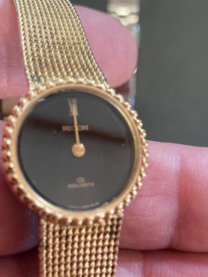 VINTAGE HORLOGE RICOH COLLECTOR UITSTEKEND TE REPAREREN (?), Handtassen en Accessoires, Horloges | Dames, Zo goed als nieuw, Ophalen of Verzenden