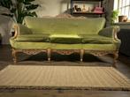 vintage groene barok zetel / driezit / canapee, Antiek en Kunst, Ophalen of Verzenden