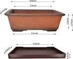 Decoratieve bloempot van keramiek voor bonsai GRATIS LEV, Tuin en Terras, Bloempotten, Overige materialen, Verzenden, Rechthoekig