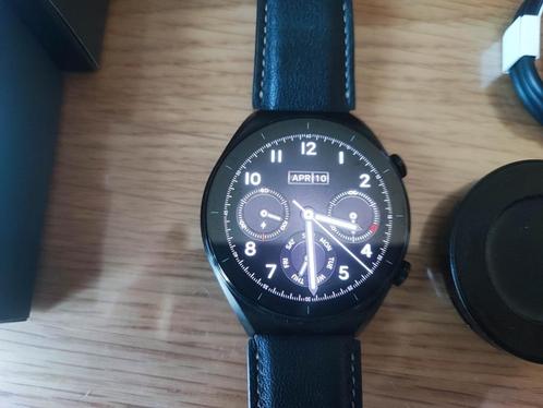 Xiaomi Watch S1 Saphire Black, Handtassen en Accessoires, Smartwatches, Zo goed als nieuw, Android, Zwart, Afstand, Calorieverbanding