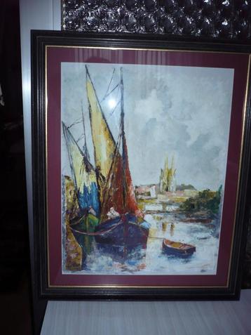 PEINTURE MARINE HUILE SUR PAPIER/CARTON beschikbaar voor biedingen