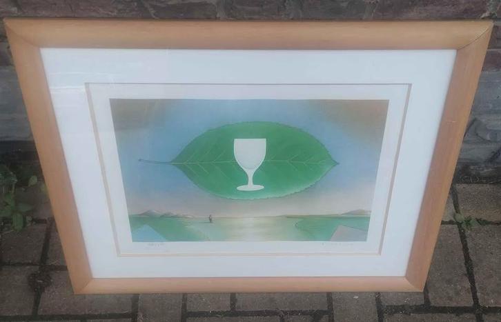 Lithographie signe jose goffin, Antiquités & Art, Art | Lithographies & Sérigraphies, Enlèvement ou Envoi