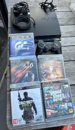 PS3 (PlayStation 3) met 5 spelletjes, Games en Spelcomputers, Spelcomputers | Sony PlayStation 3, Ophalen, Met 1 controller, Slim