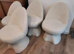 4 Teddy stoelen crème beige wit, Huis en Inrichting, Stoelen, Ophalen, Nieuw, Vier