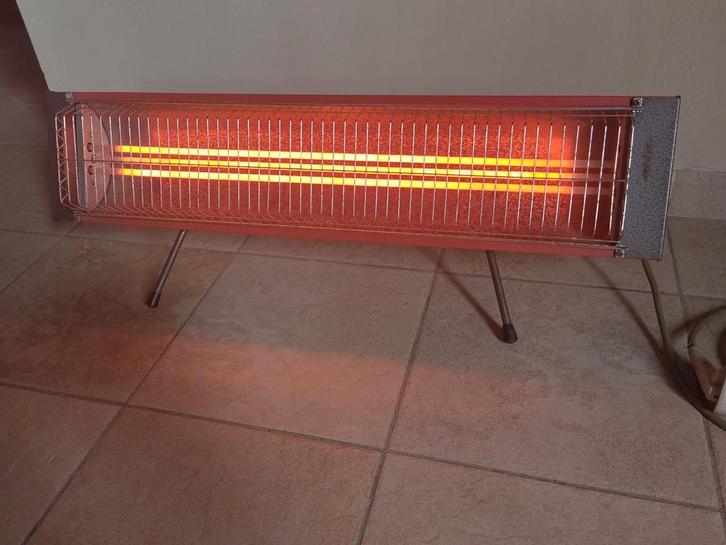 Vintage elektrische stralingskachel, Doe-het-zelf en Bouw, Verwarming en Radiatoren, Gebruikt, Overige typen, Minder dan 30 cm