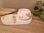 Jesmonite tray en met theelichthouder, Overige materialen, Overige kleuren, Nieuw, Ophalen of Verzenden