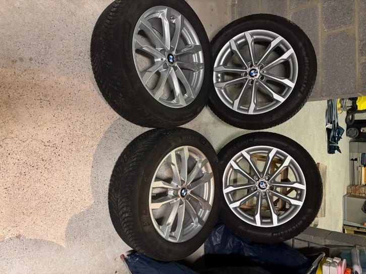 Jantes BMW X3 Hiver kit complet, Auto-onderdelen, Banden en Velgen, Velg(en), Winterbanden, 19 inch, 245 mm, Bestelwagen, Gebruikt