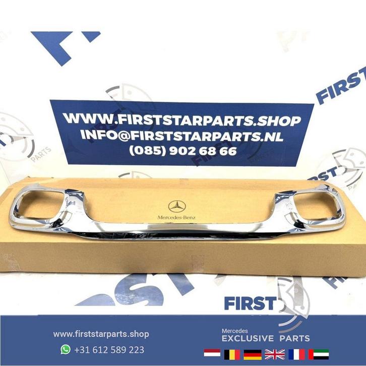 H247 DIFFUSER CHROOM A2478853404 Mercedes GLA Klasse 2019-20, Auto-onderdelen, Overige Auto-onderdelen, Mercedes-Benz, Gebruikt