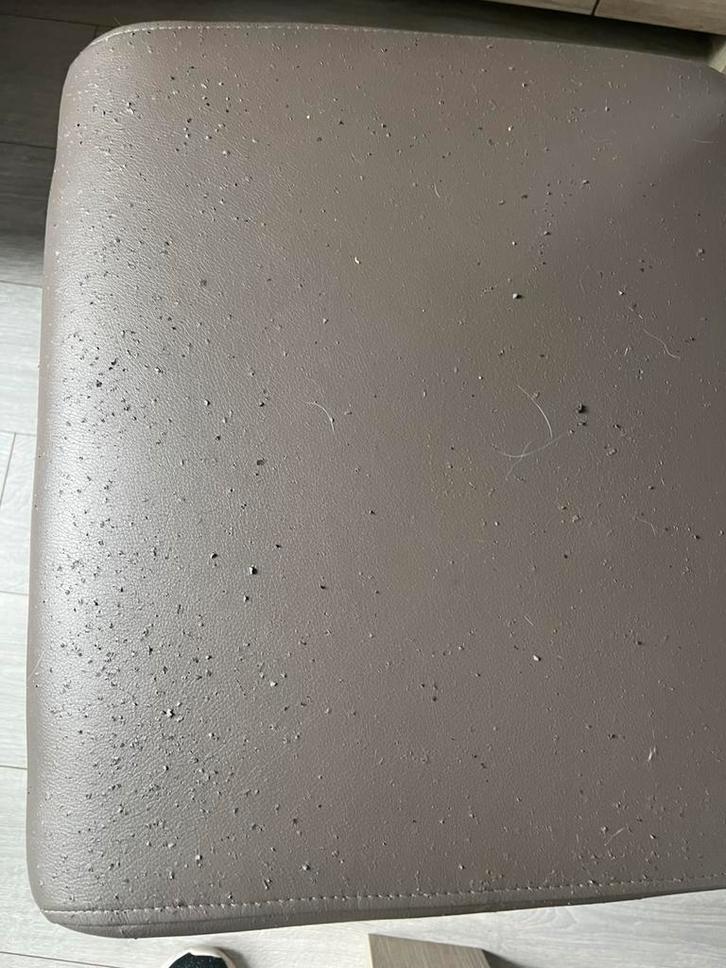 4 eetkamer stoelen in skai, Huis en Inrichting, Stoelen, Gebruikt, Vier, Overige materialen, Overige kleuren, Ophalen