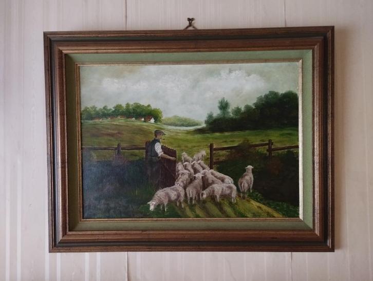 Schilderij op doek  van R. Thuytie, Antiek en Kunst, Kunst | Schilderijen | Klassiek, Ophalen