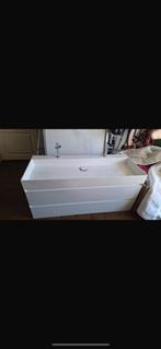 Lavabo meubel plus lavabo en kast wit, Huis en Inrichting, Badkamer | Badkamermeubels, Ophalen, 100 tot 150 cm, Overige typen