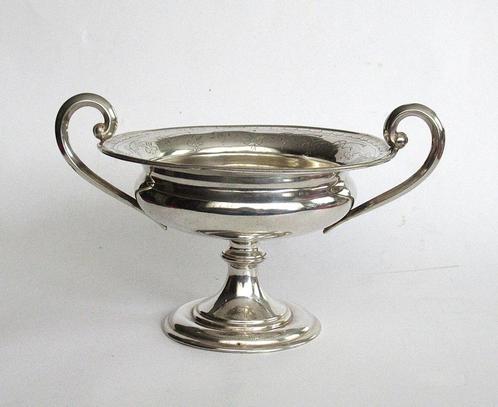 Antiek zilveren schaal JM van Kempen&Zonen, Voorschoten 1882, Antiek en Kunst, Antiek | Zilver en Goud, Zilver, Ophalen of Verzenden