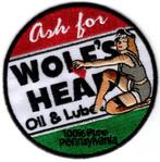 Wolf's Head Oil stoffen opstrijk patch embleem, Motoren, Verzenden