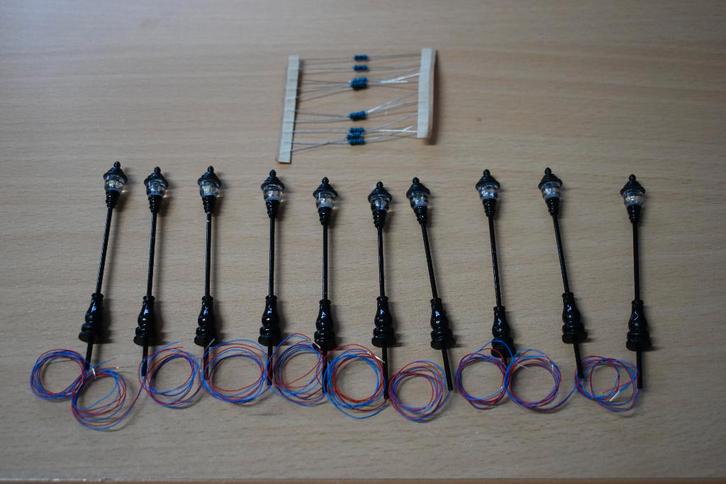 Nostalgische lantaarnpalen, Hobby & Loisirs créatifs, Trains miniatures | Échelles Autre, Neuf, Autres types, Autres marques, Enlèvement ou Envoi